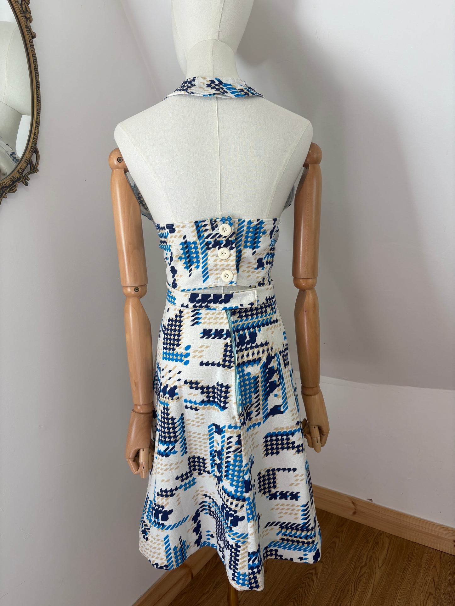 1970s Geometric Two-Piece