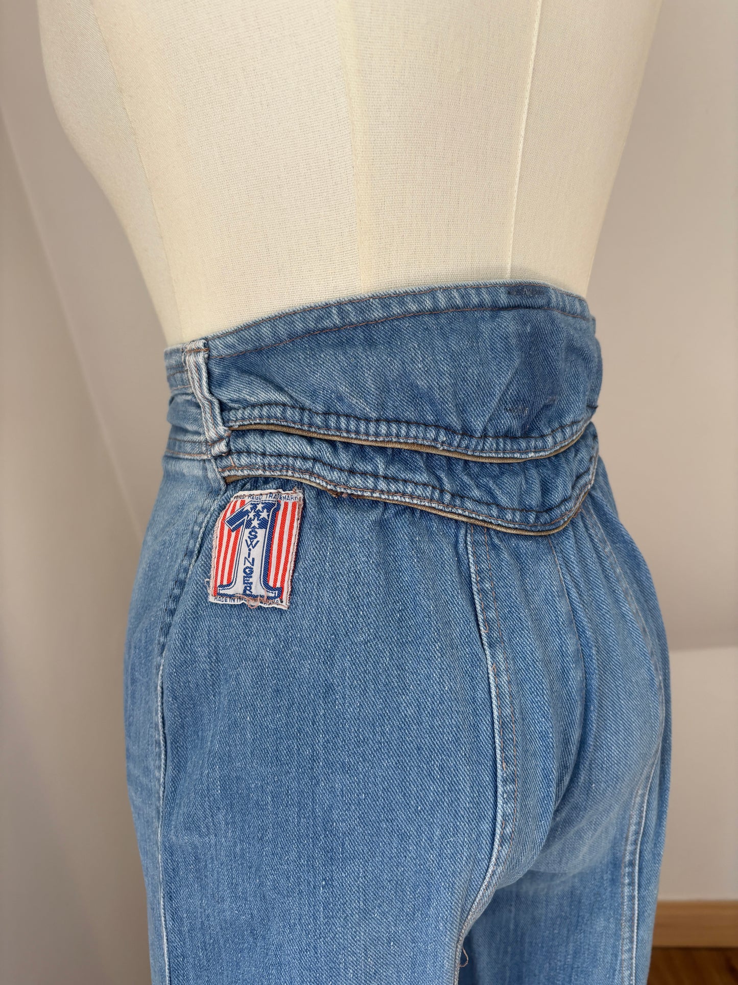 1970’s Light Wash Flares Jeans