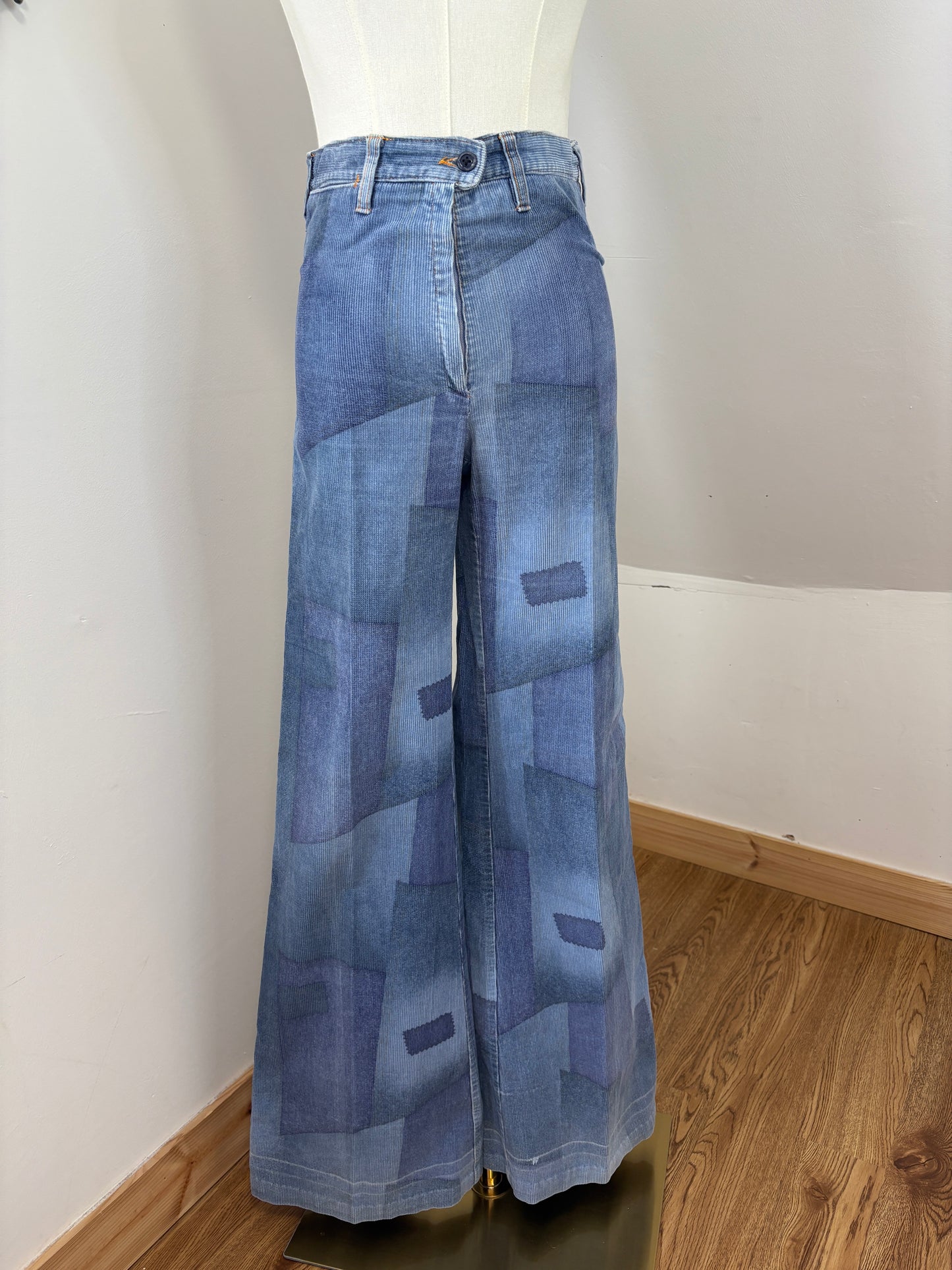 1970s Corduroy Patch Flares