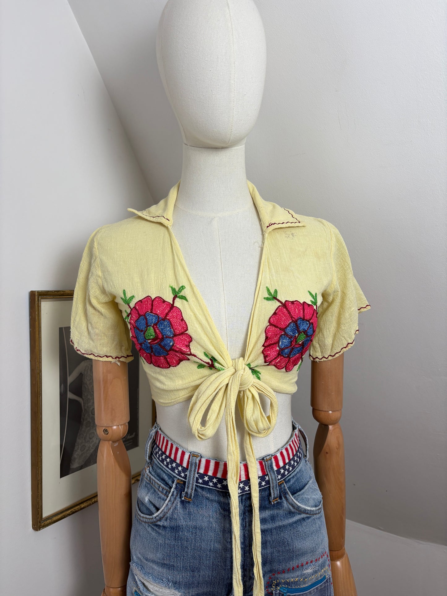 1970’s Embroidered Cheesecloth Shirt