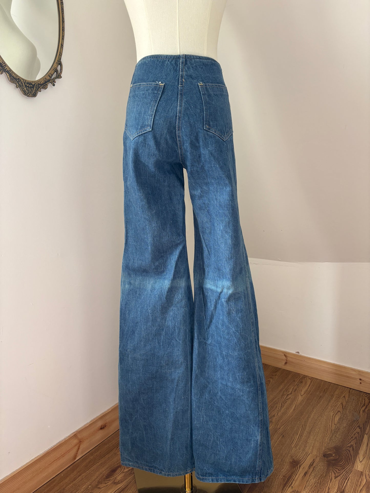 1970s Double Zip Bellbottom Flares