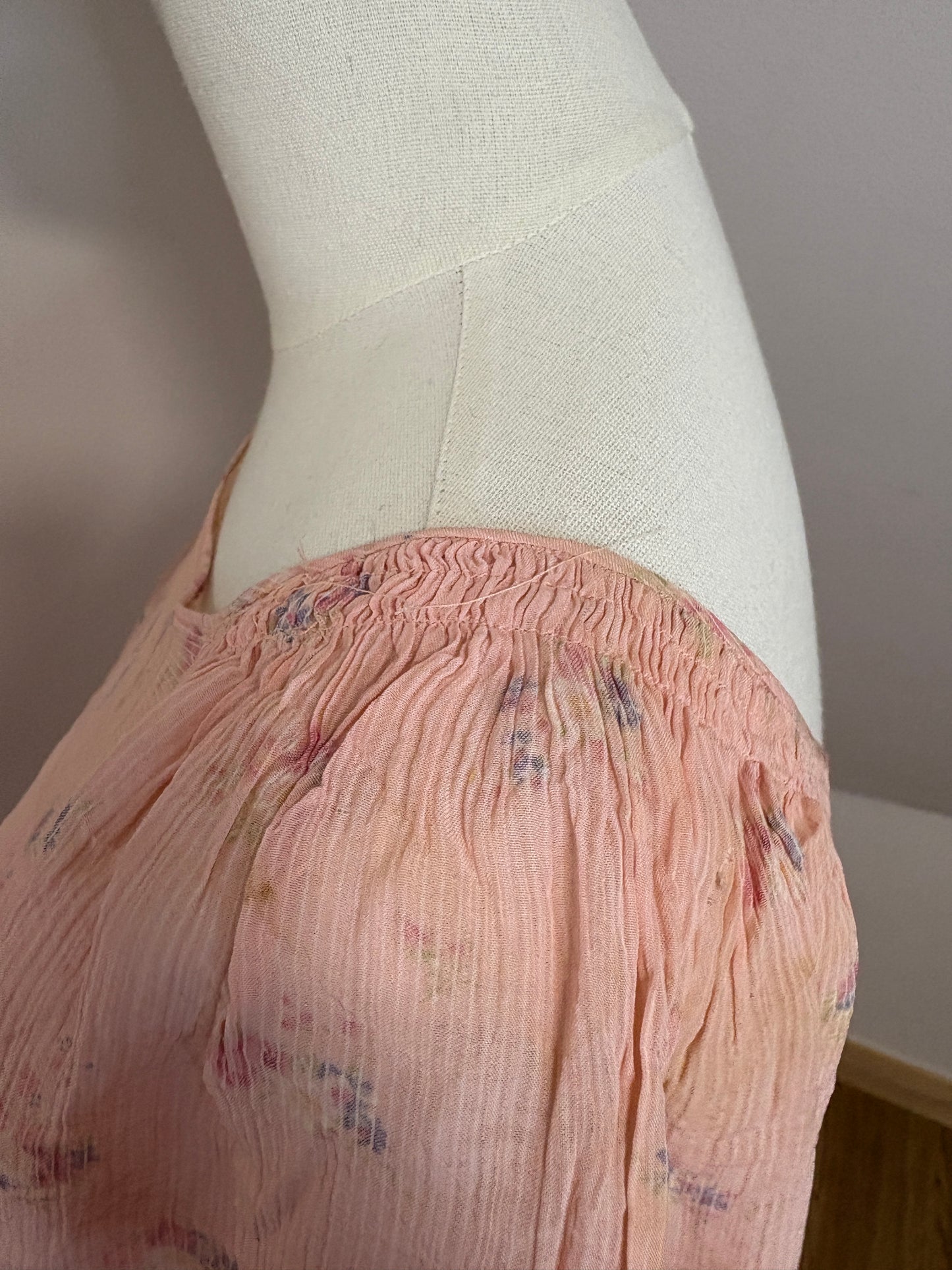 1930s Chiffon Floral Dress