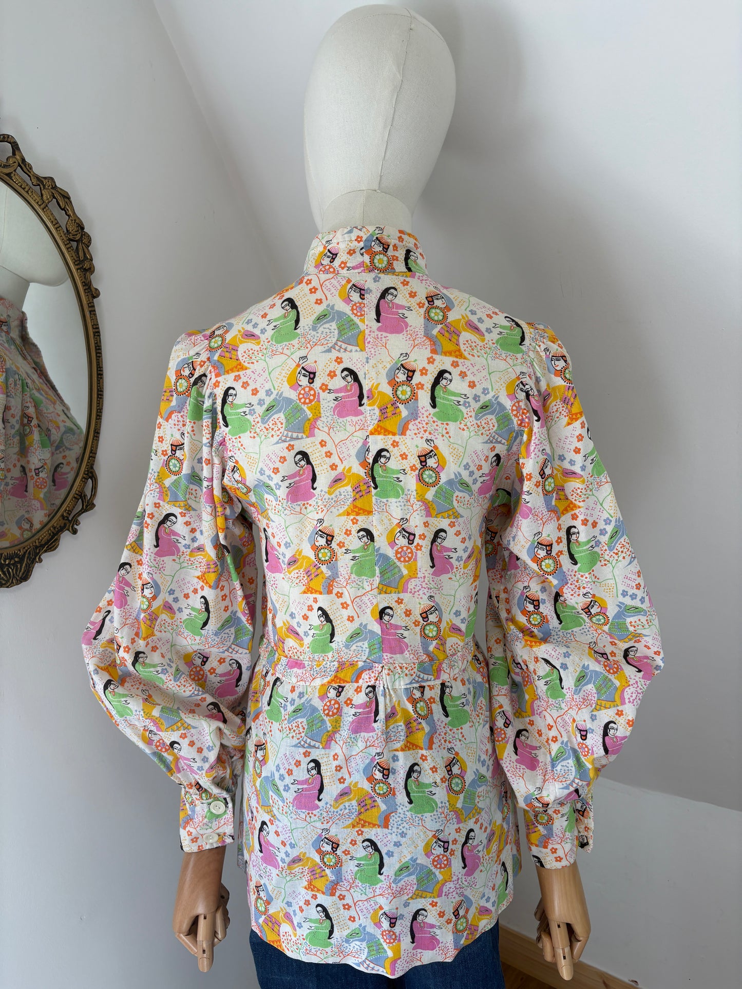 1970’s Novelty Print Oriental Shirt