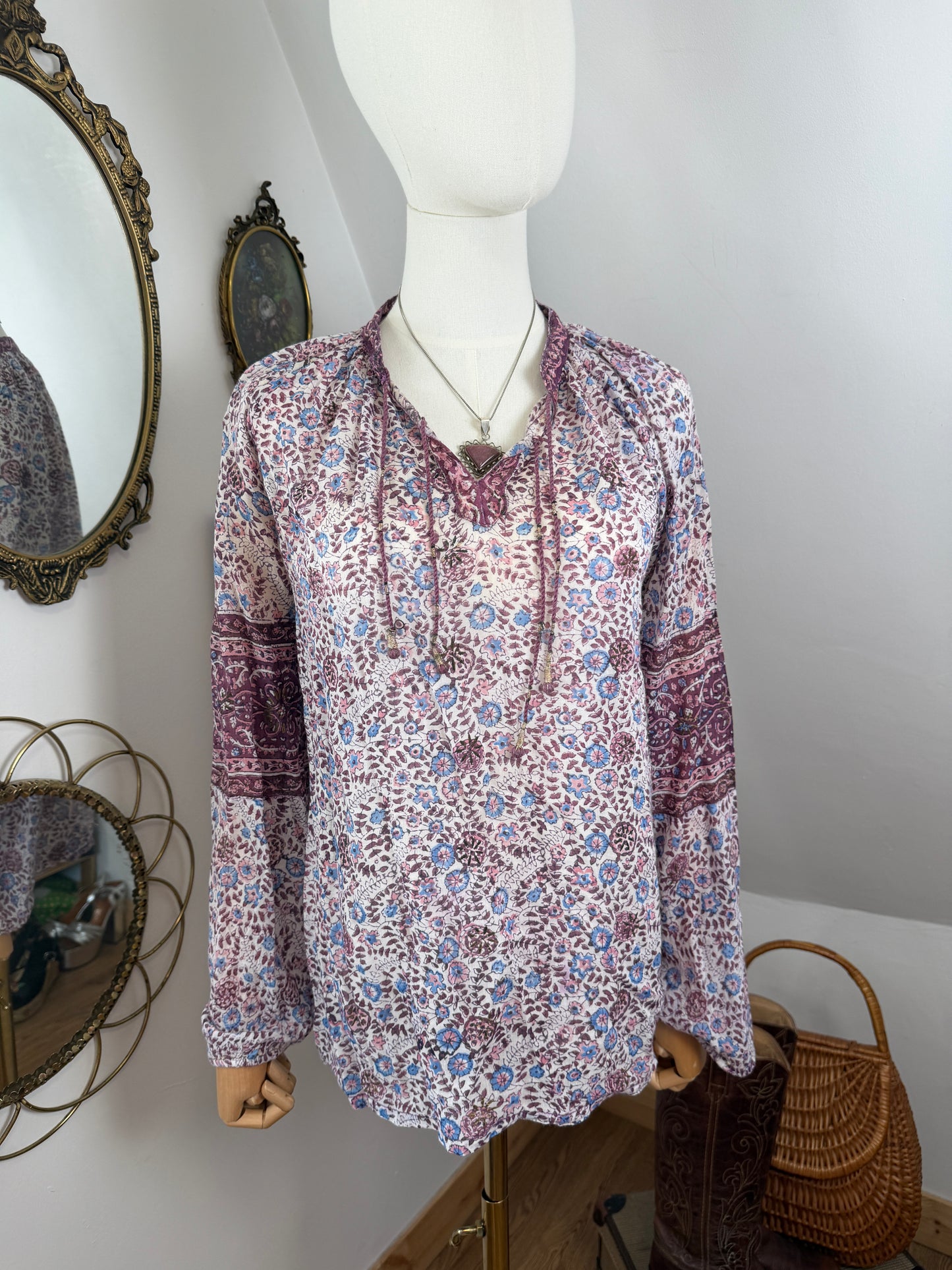1970s Indian Blockprint Shirt