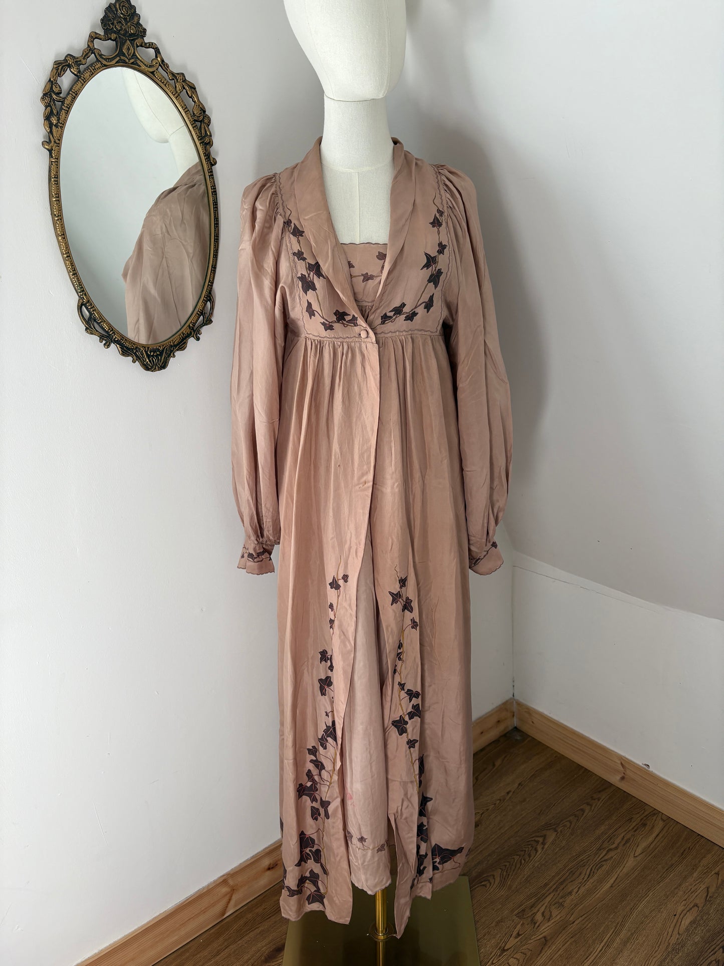 1970s Janet Reger Robe & Slip Set