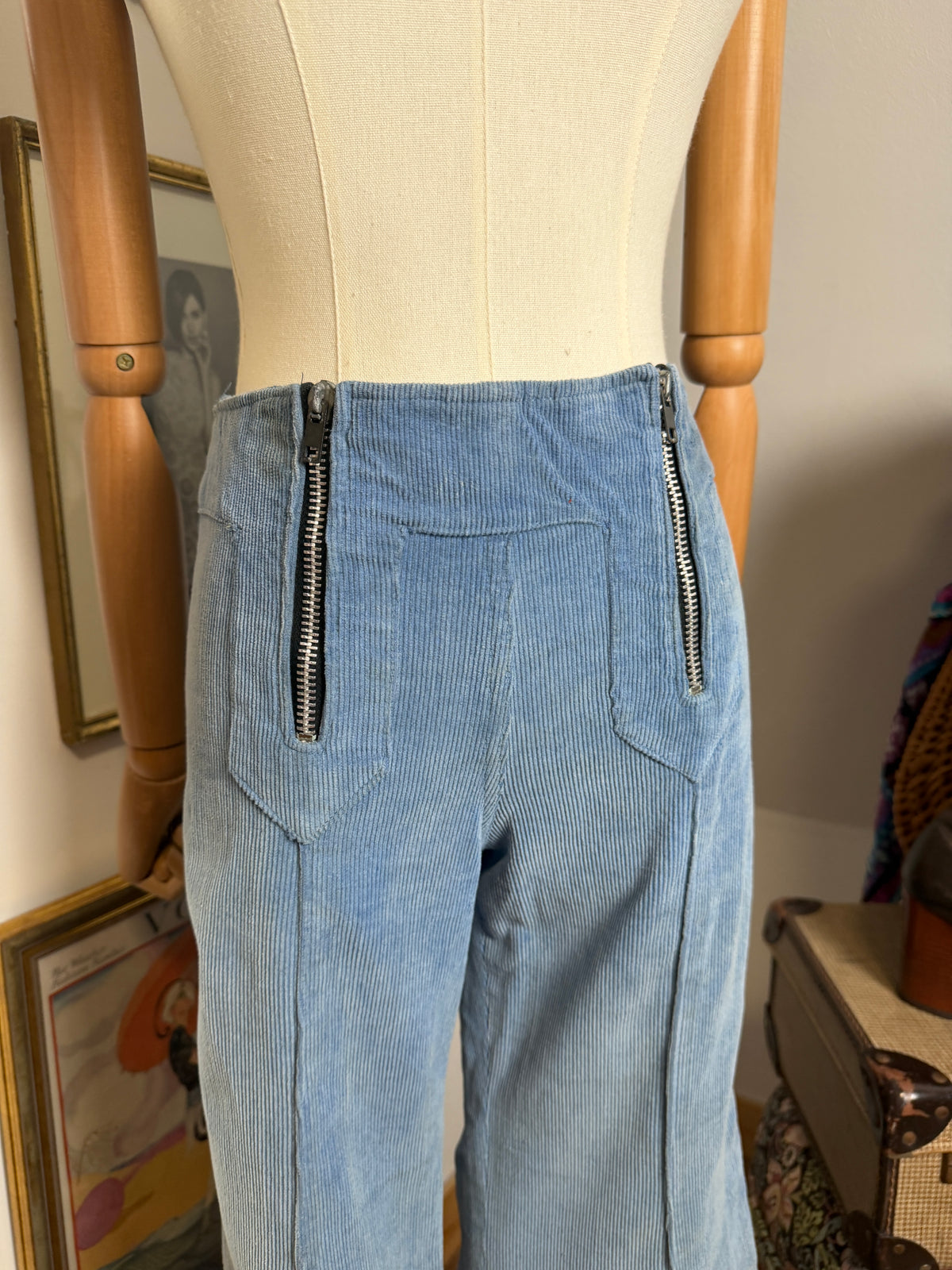 1970s Double Zip Corduroy Bellbottoms
