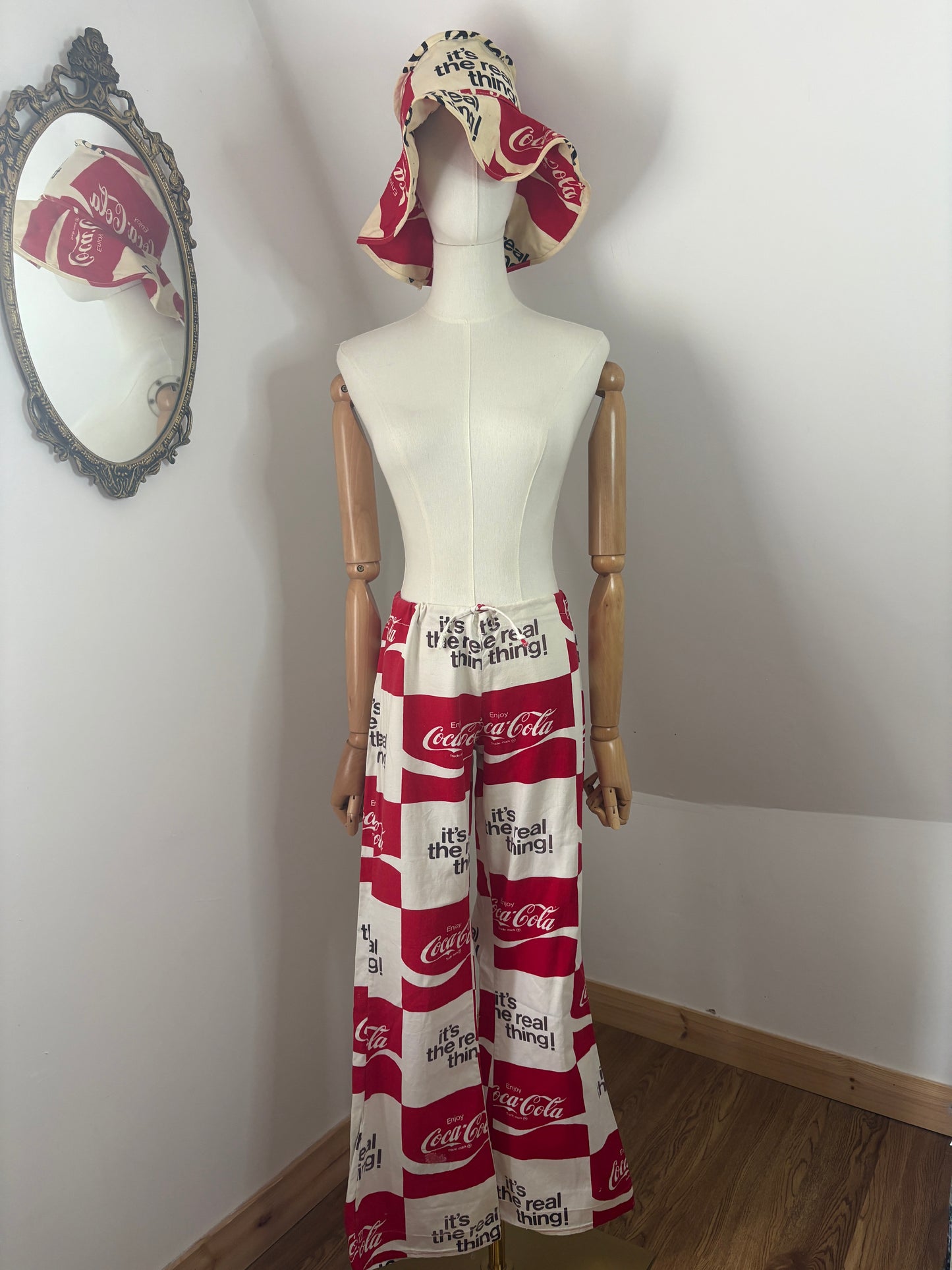 1970s Coca-Cola Beach Hat & Flares