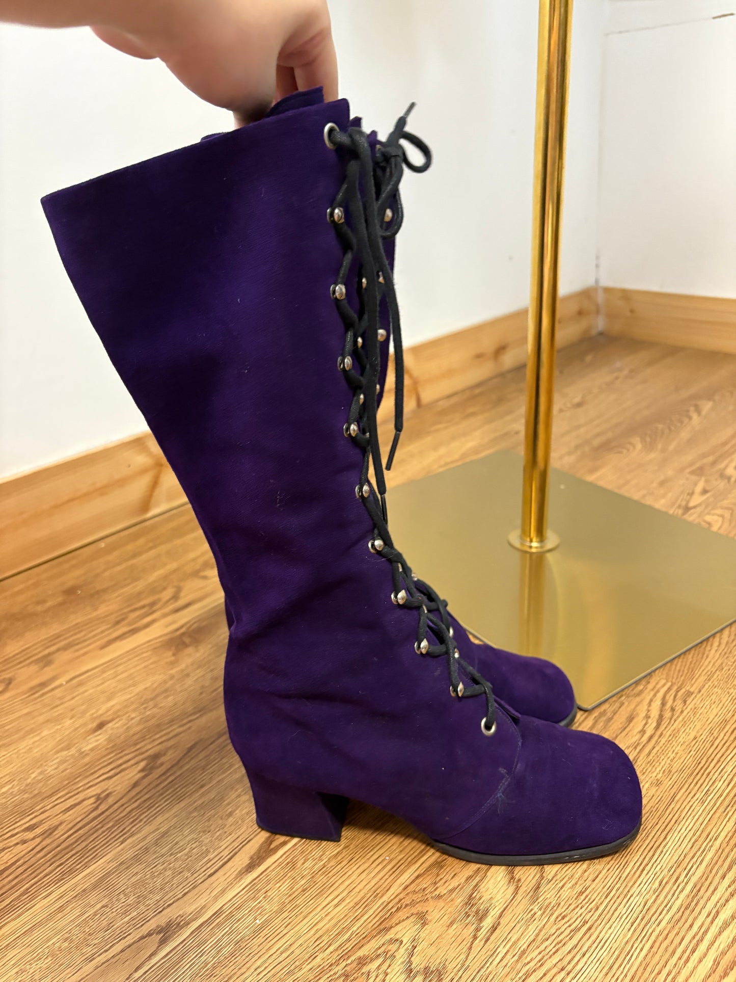 1970’s Purple Granny Boots