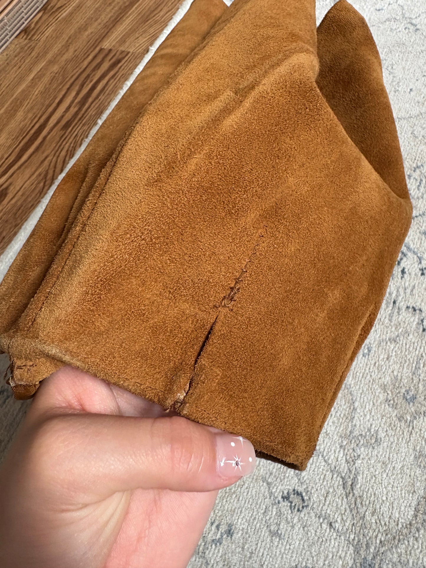 1960s Suede Vest & Hot-Pants Set