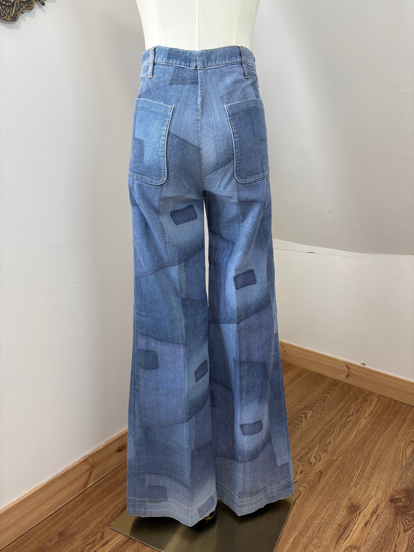 1970s Corduroy Patch Flares