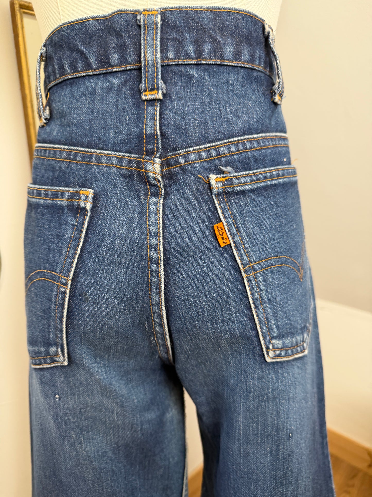 1970s Orange Tab Levi Bellbottoms
