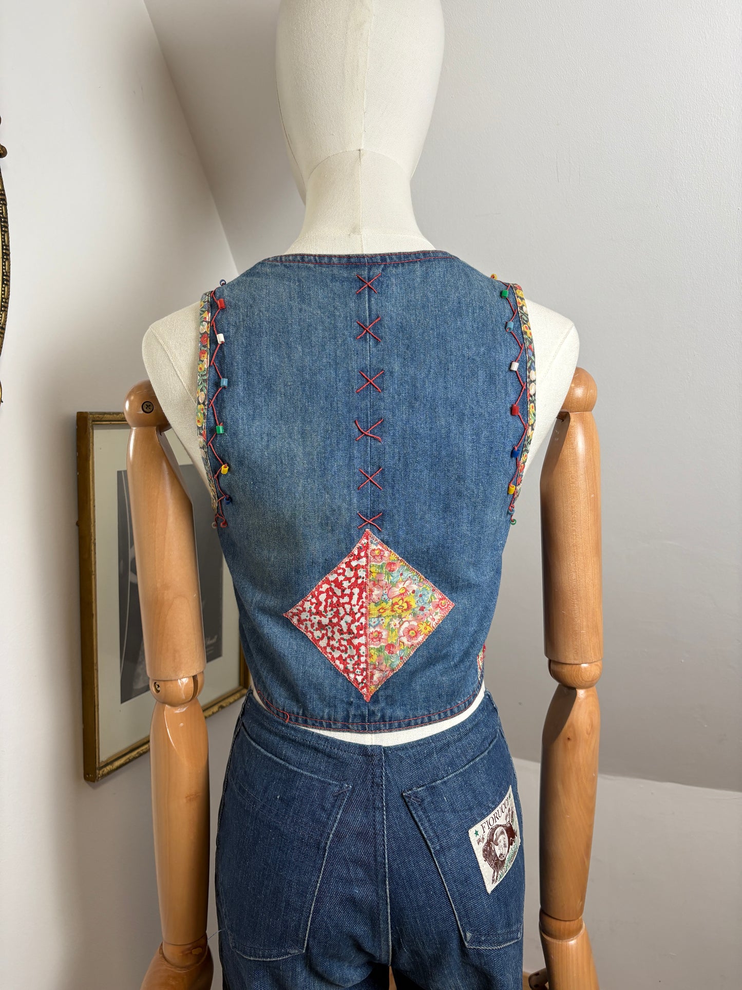 1970’s Patchwork Denim Vest