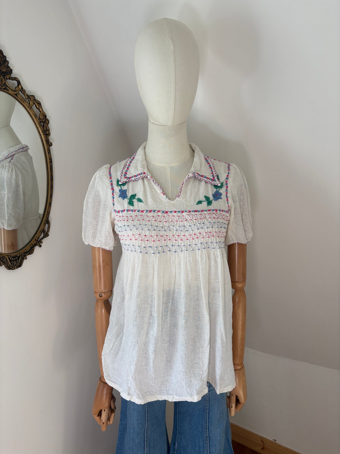 1970’s Embroidered Cheesecloth Shirt