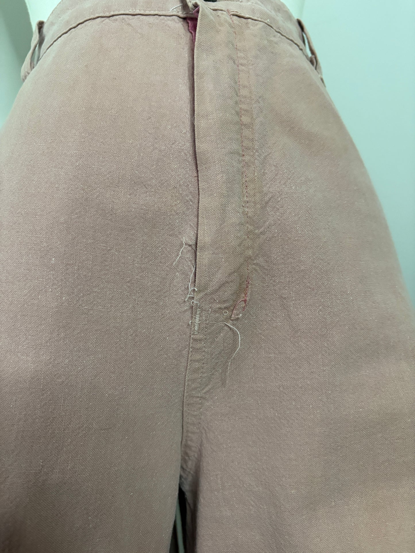 1970s Pink Wide Leg Bellbottoms