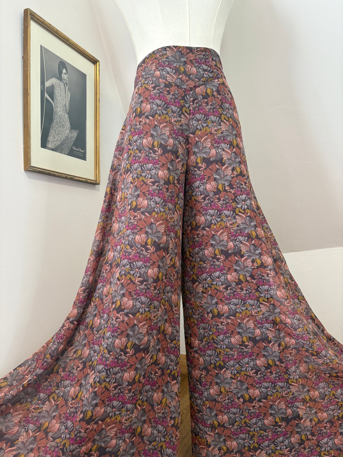1960’s Autumnal Palazzo Trousers