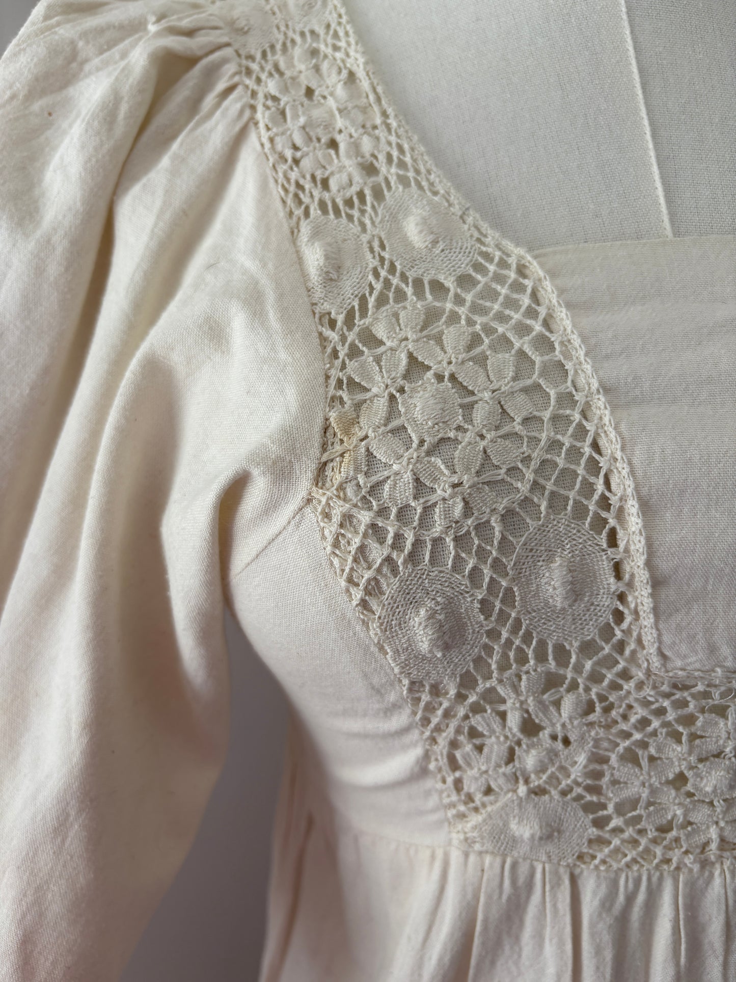 1960s Cotton Hippie Dress