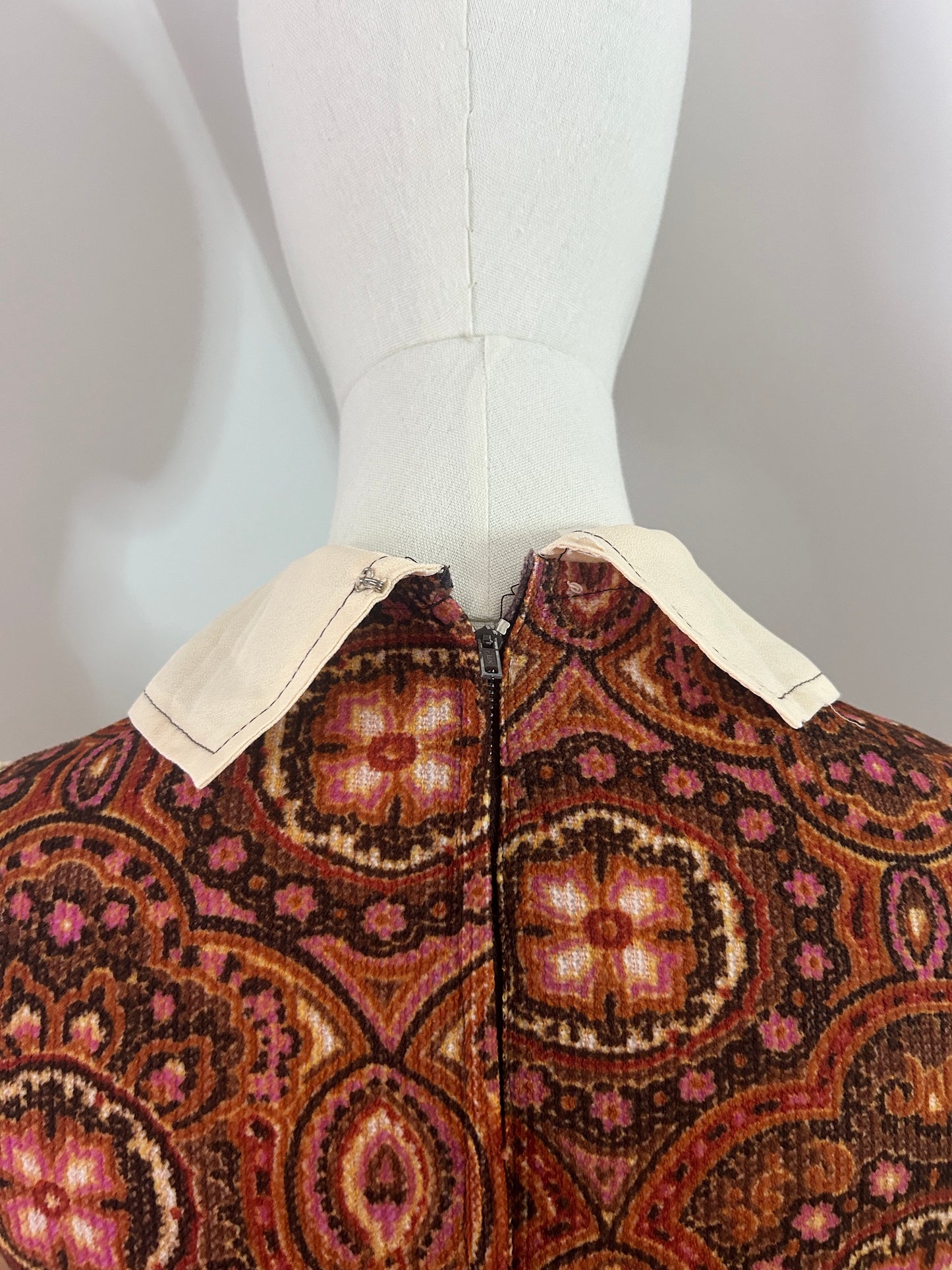 1960s Beagle Collar Mini Dress
