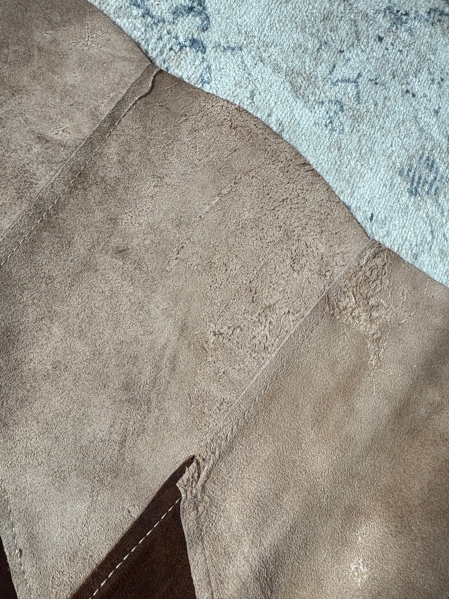 1960s Brown Suede Skirt