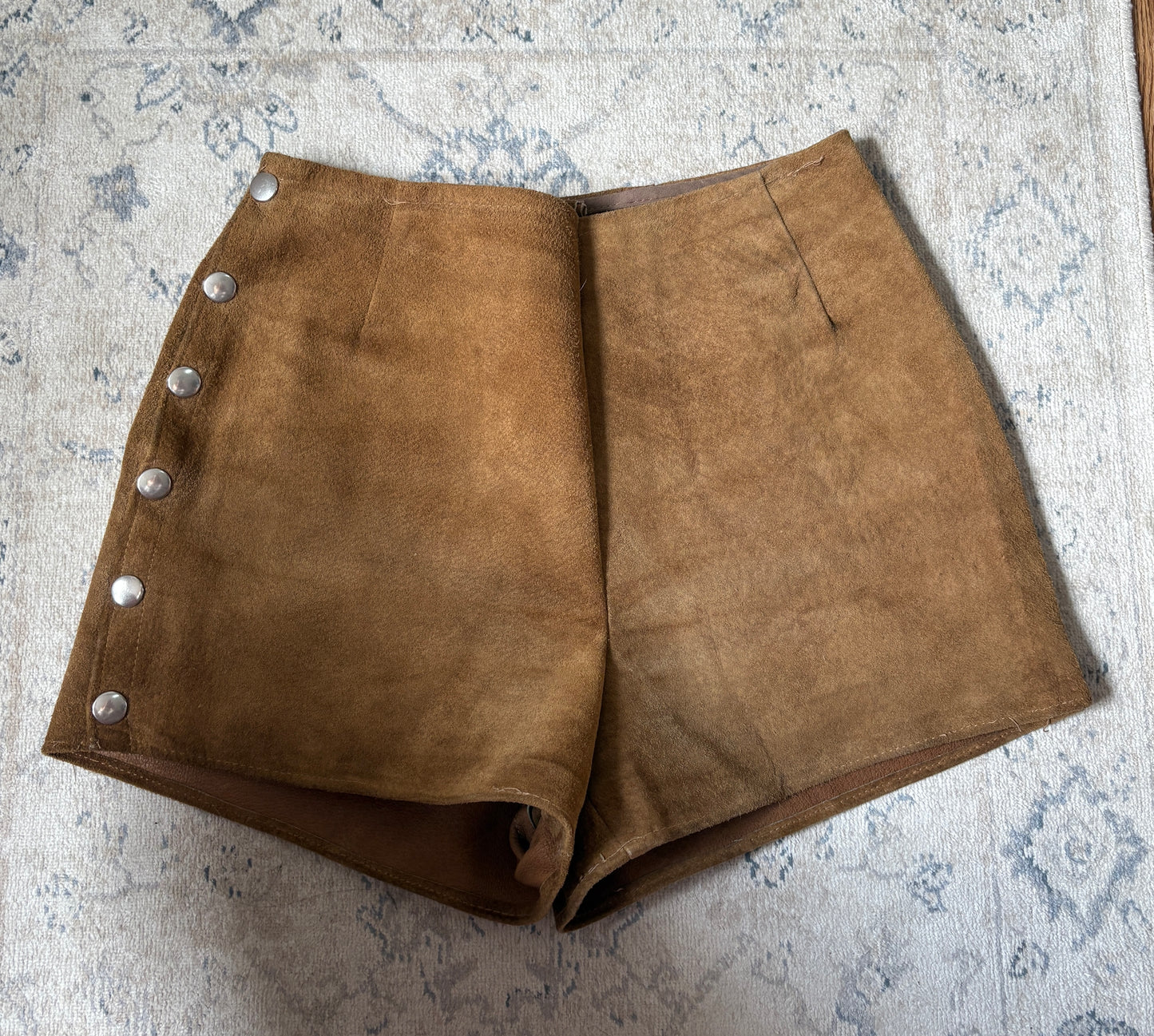 1960s Suede Studded Hot Pants