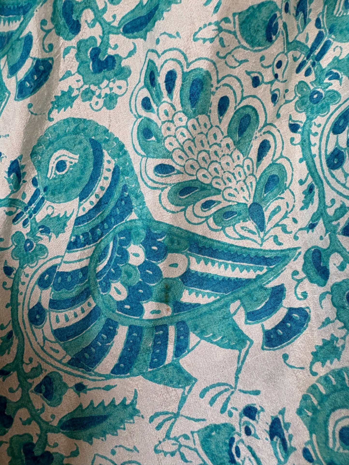 1970s Silk Indian Caftan & Vest