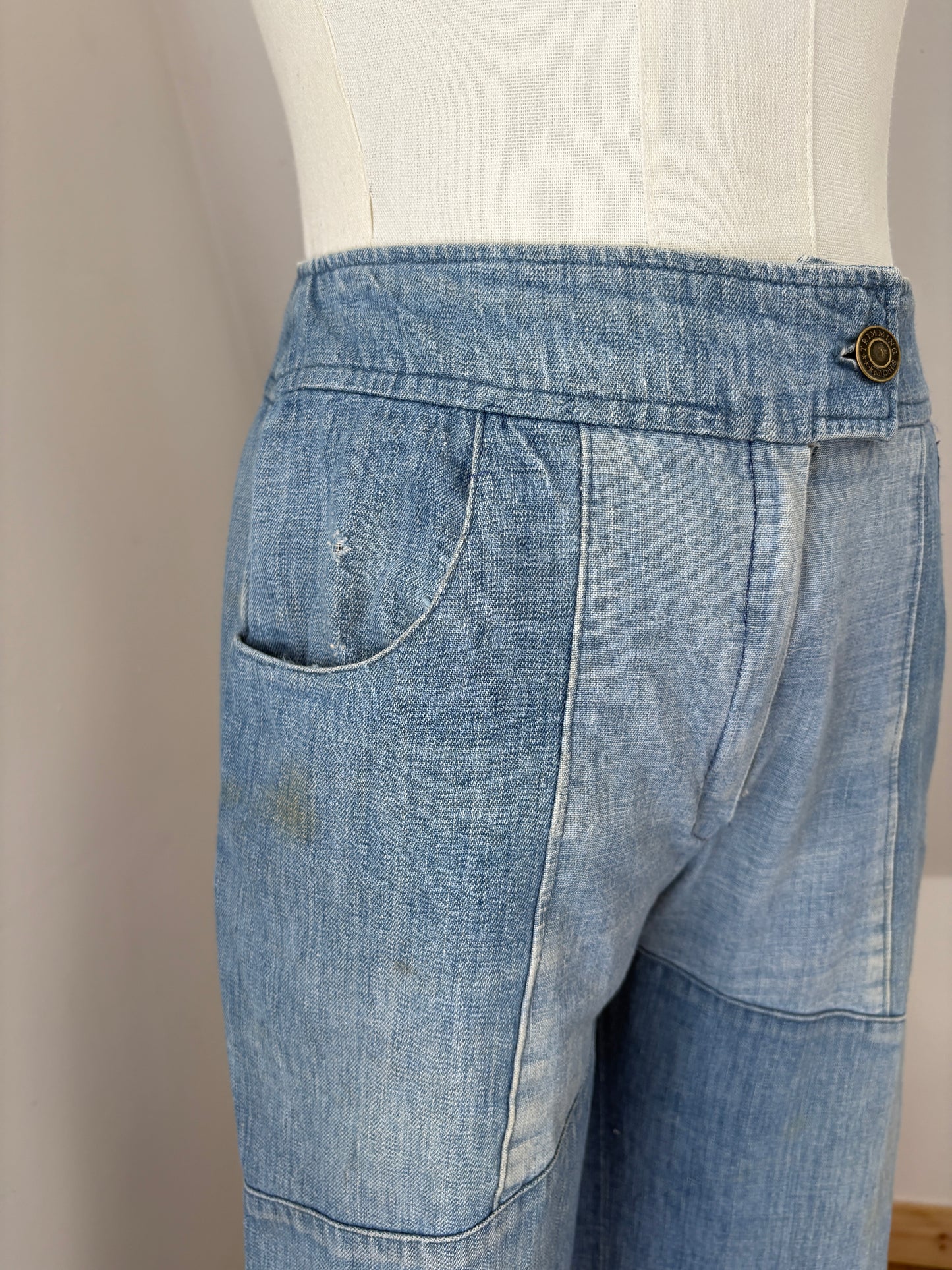 1960s Patchwork Jeans