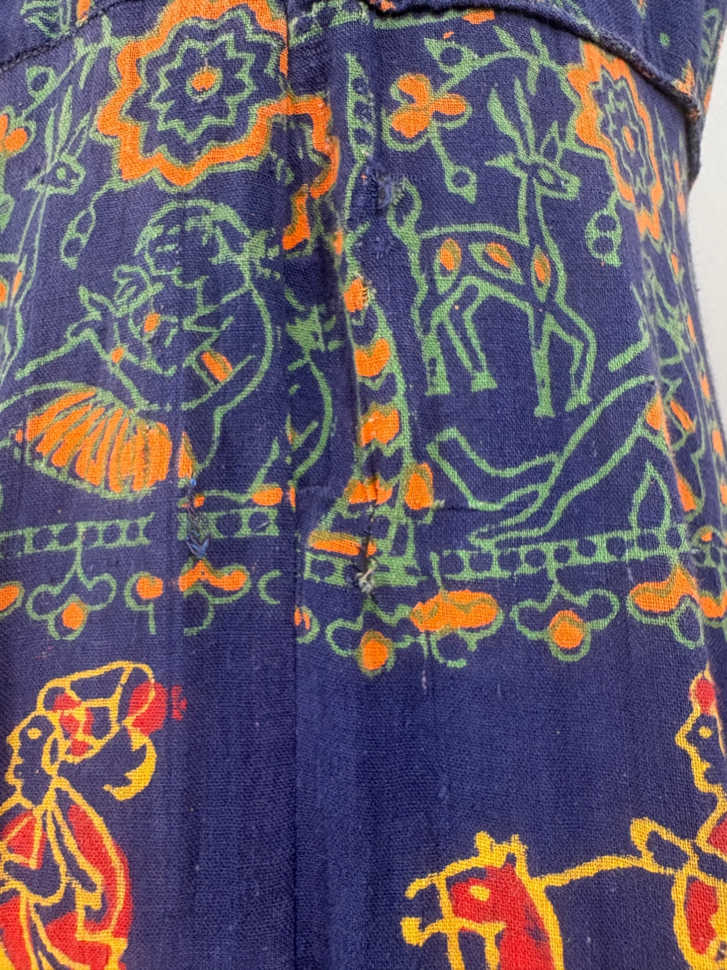1970s Indian Blockprint Sundress