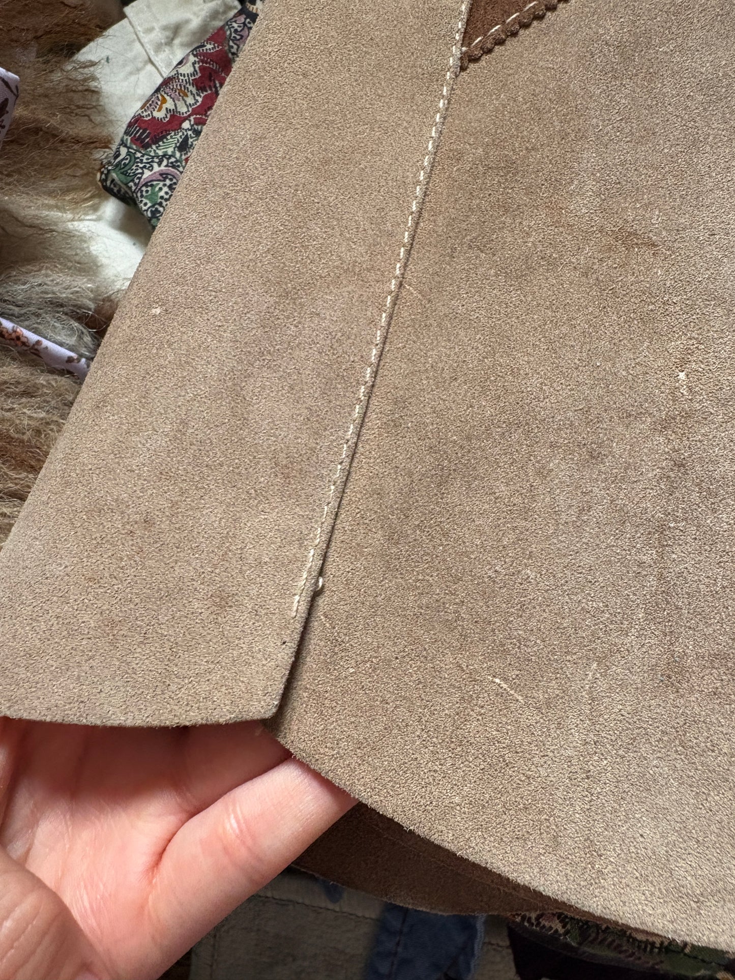 1960s Brown Suede Skirt