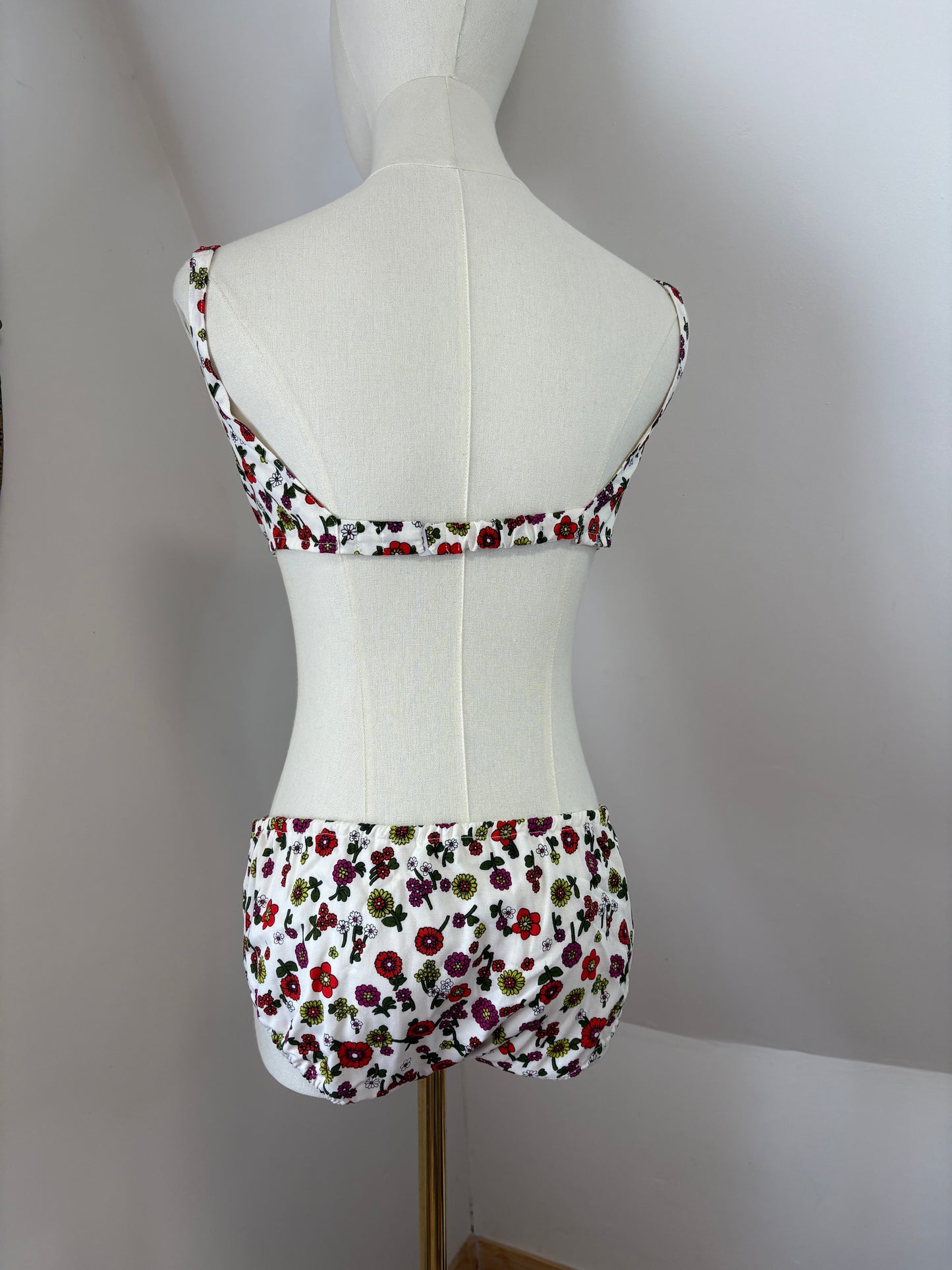 1960s Ditsy Floral Bikini