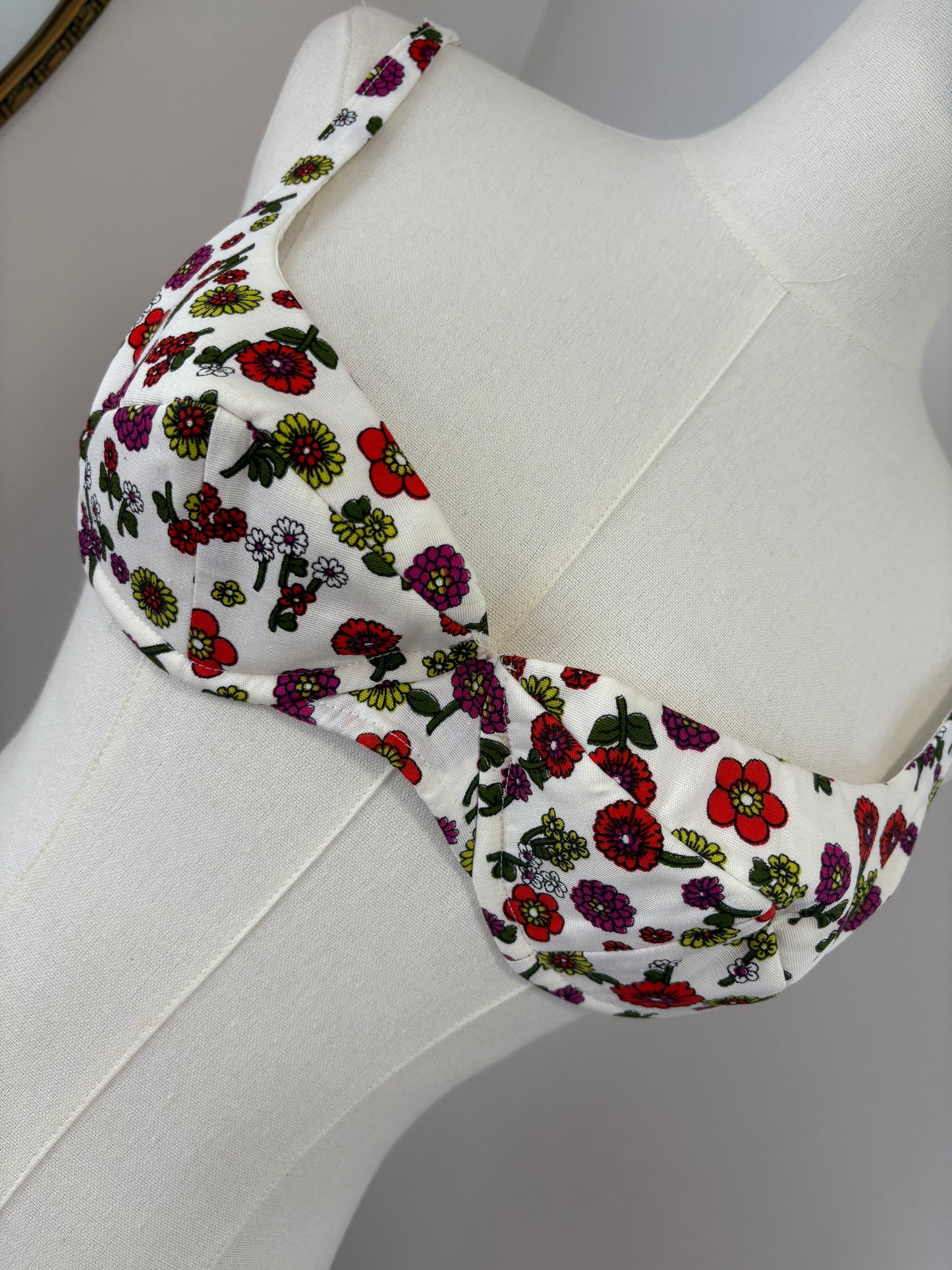 1960s Ditsy Floral Bikini