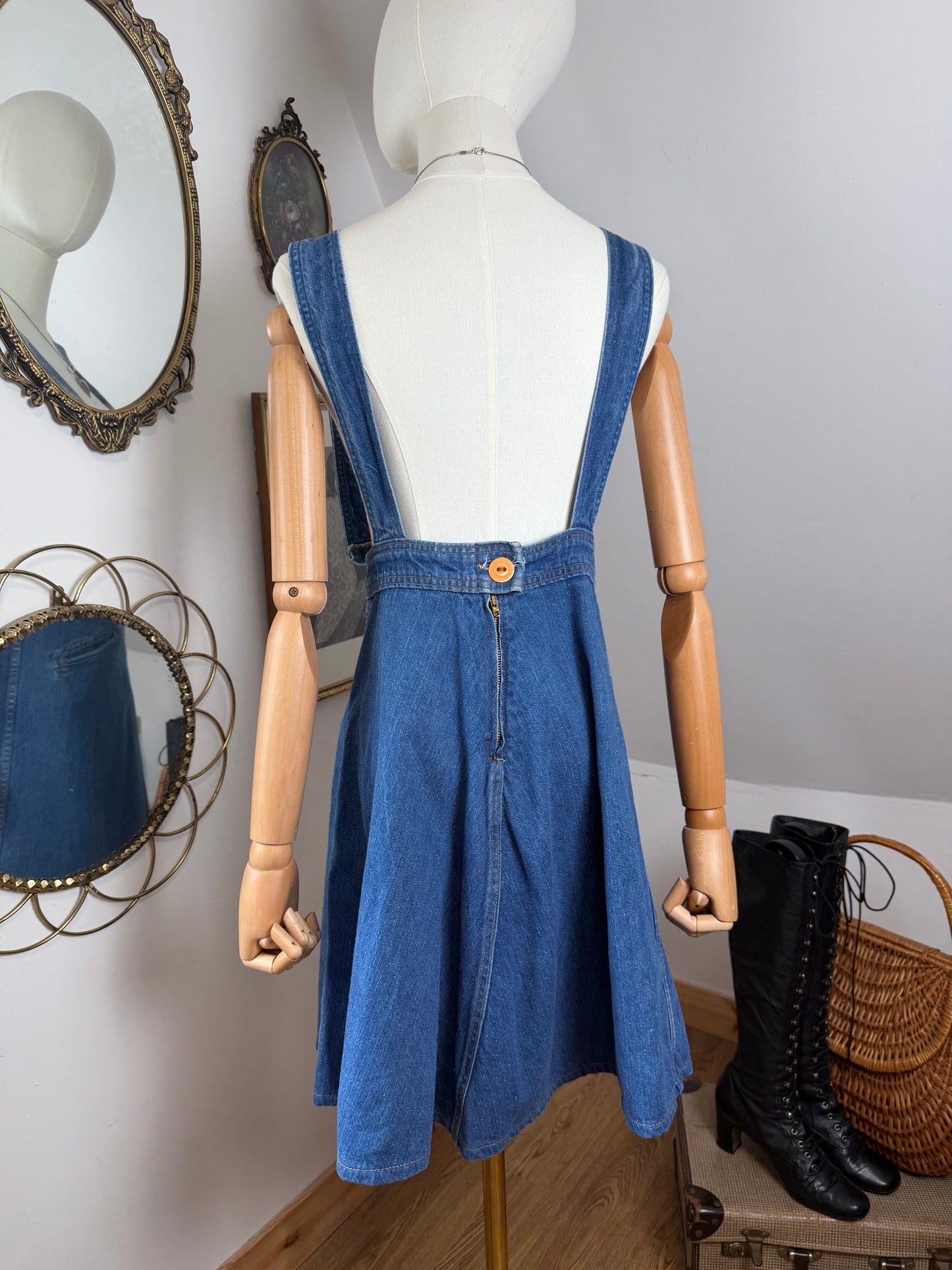 1970s ‘Landlubber’ Pinafore Dress