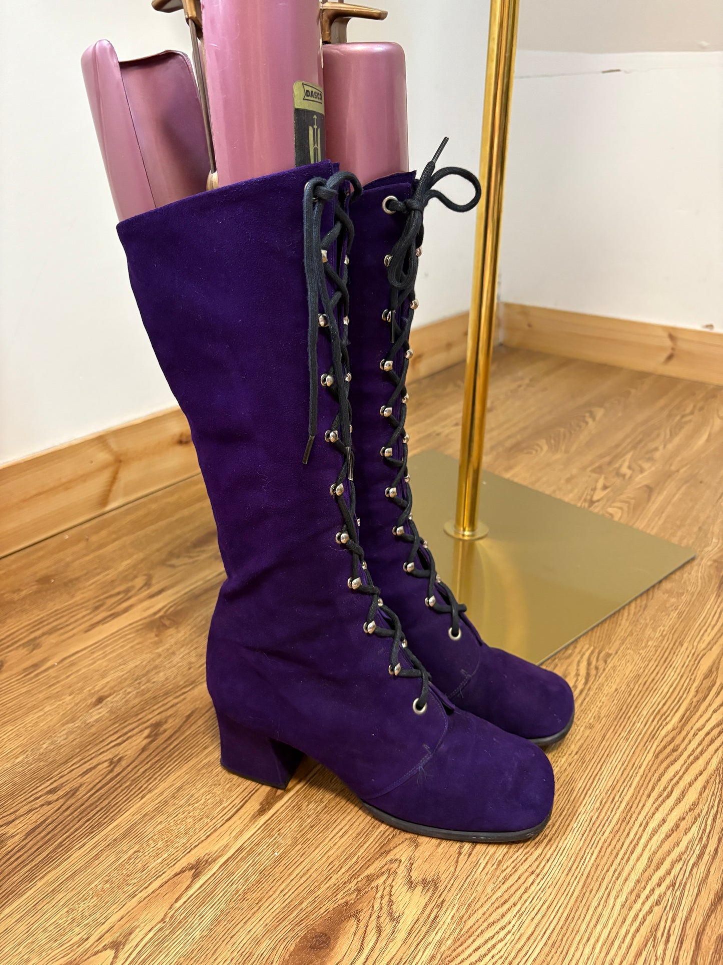 1970’s Purple Granny Boots