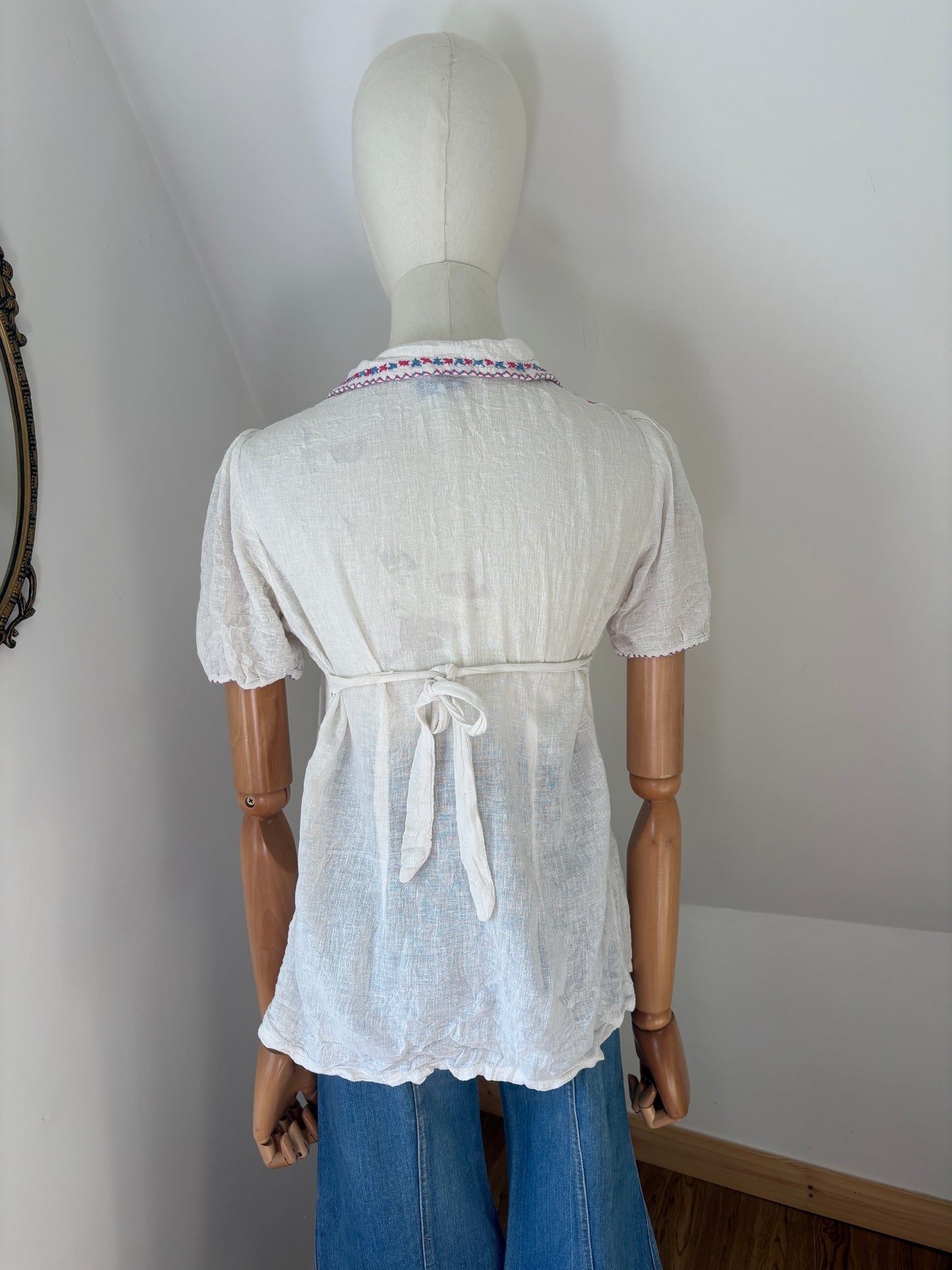 1970’s Embroidered Cheesecloth Shirt