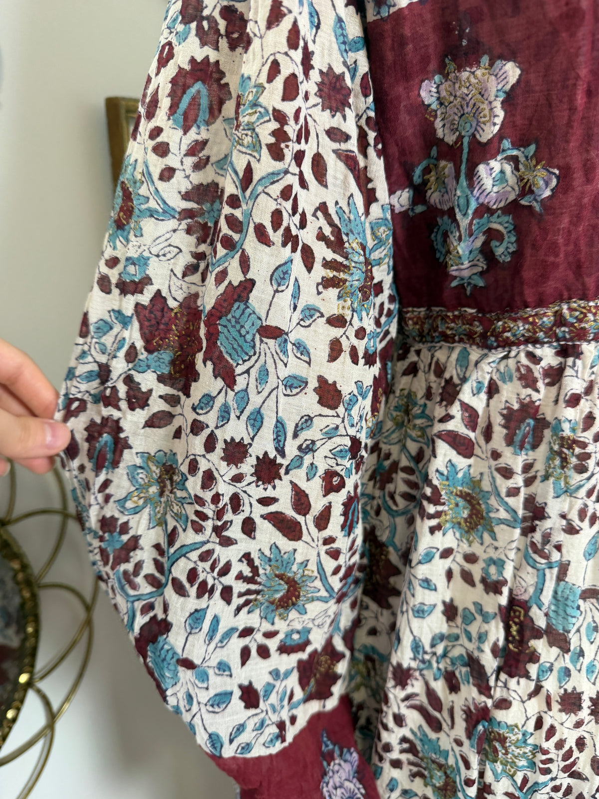 1970s Indian Block-print Dress