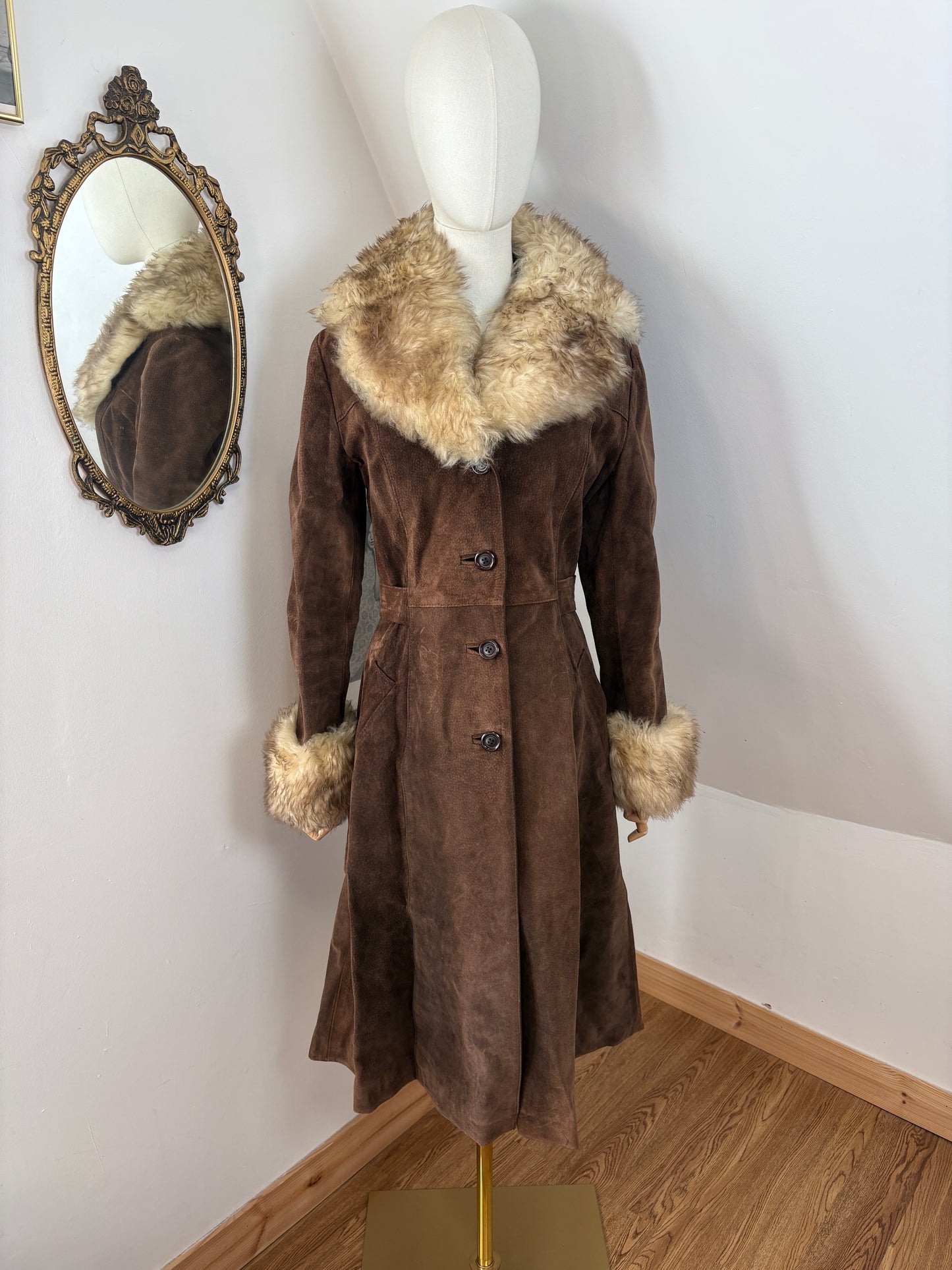 1970’s Chocolate Suede Penny Lane Coat