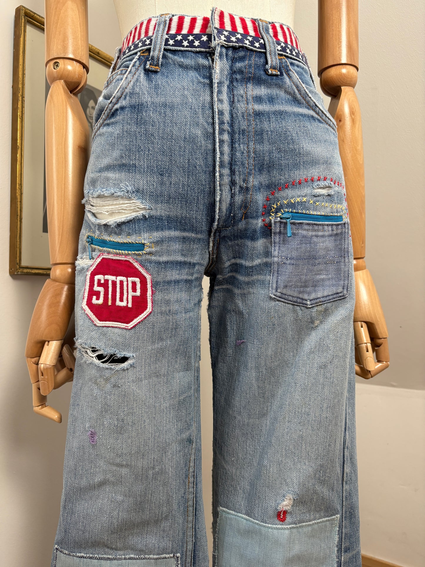 1970’s Patched Flared Levi’s Jeans