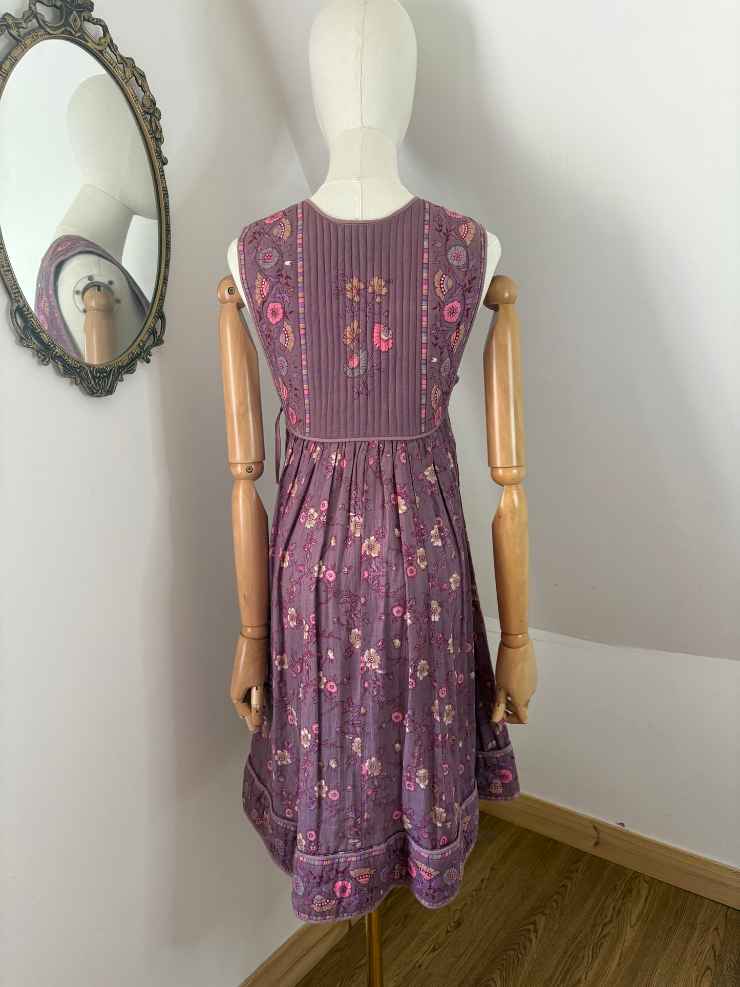 1970s Mayur Pinafore Dress