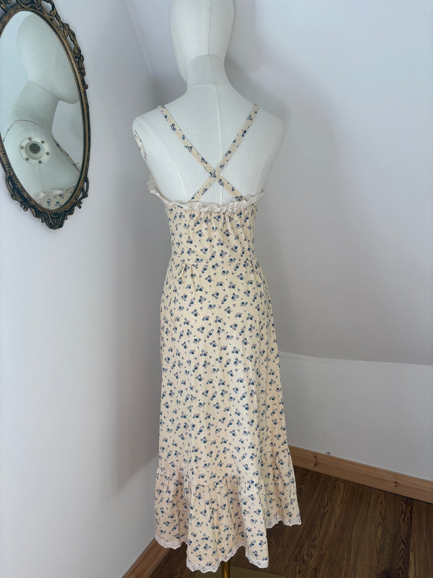 1970’s Cotton Prairie Dress
