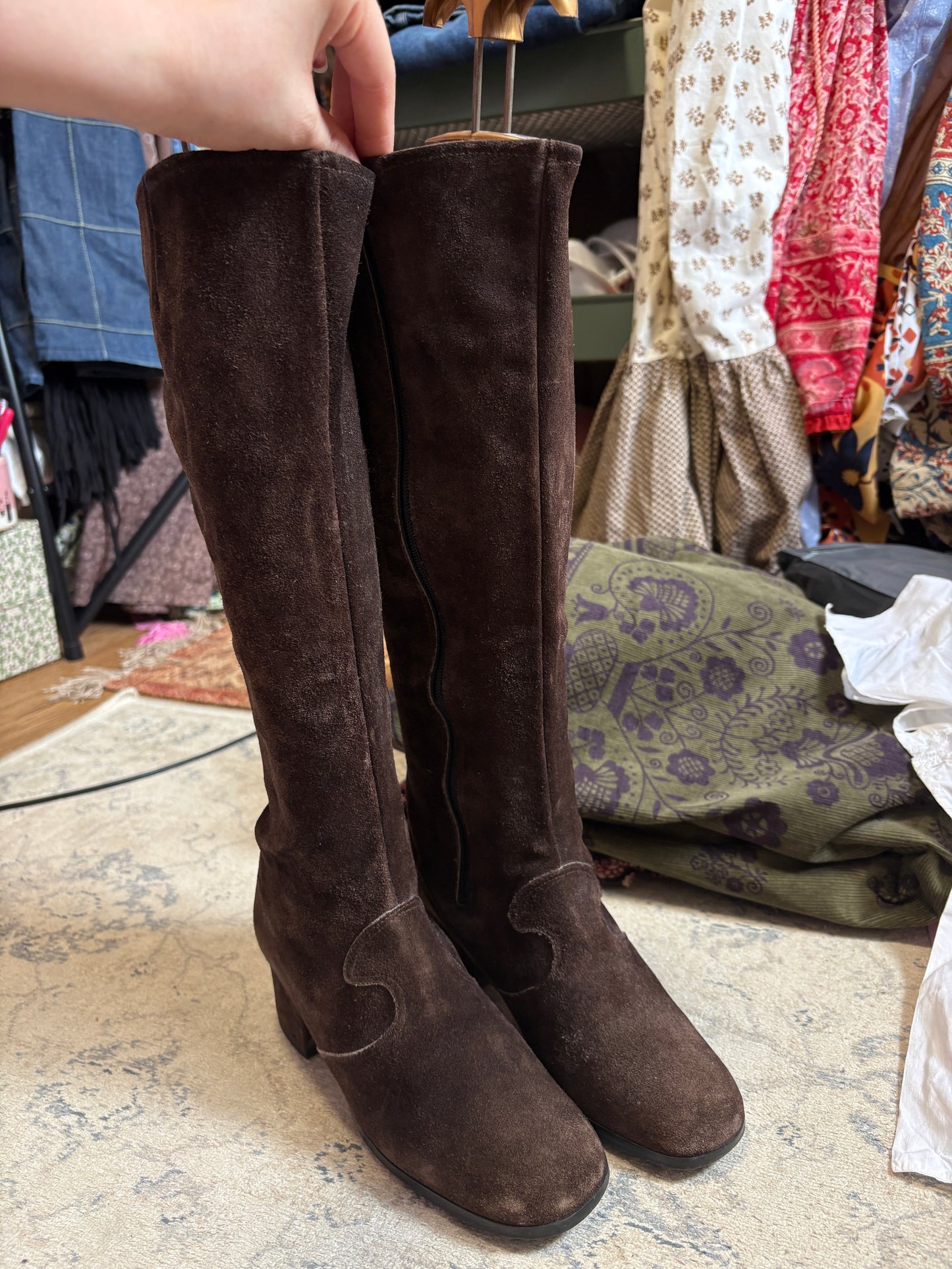 1960s Suede Gogo Boots