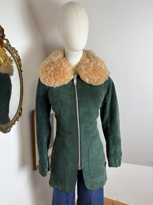 1970s Green Suede Jacket