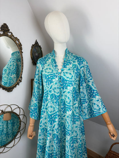 1970s Silk Indian Caftan & Vest