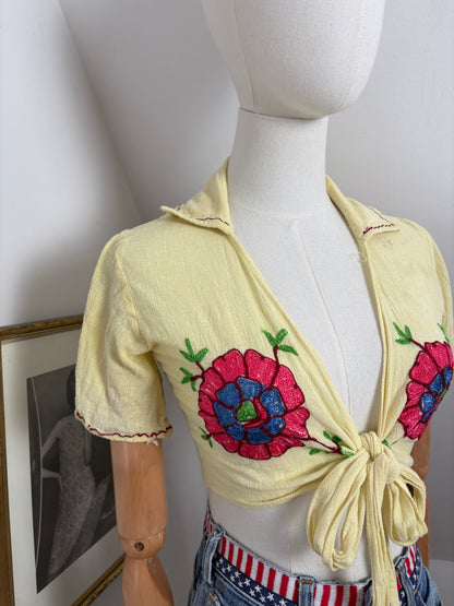 1970’s Embroidered Cheesecloth Shirt