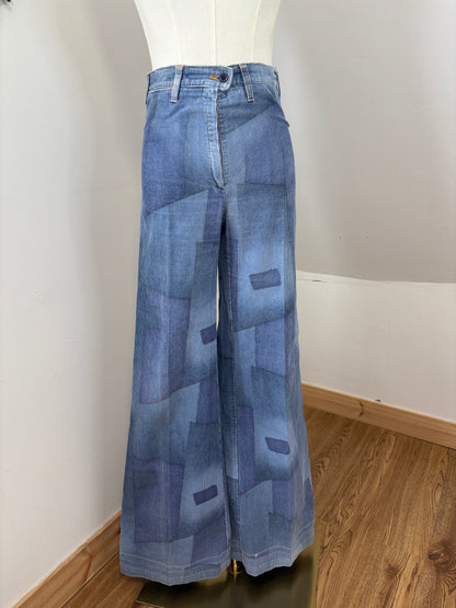 1970s Corduroy Patch Flares