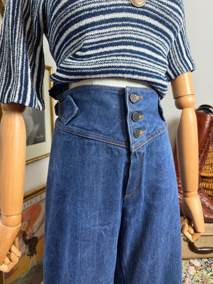 1970s Indigo Bellbottoms