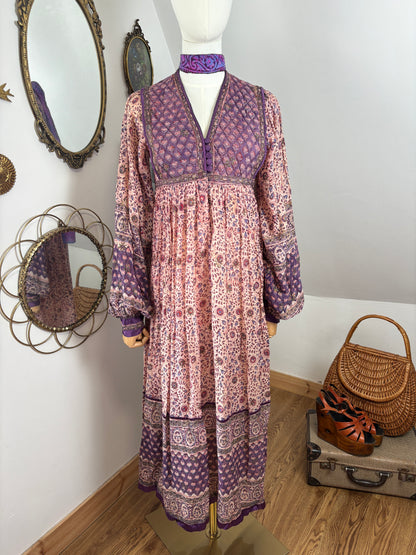 1970s ‘Kay London’ Indian Blockprint Dress