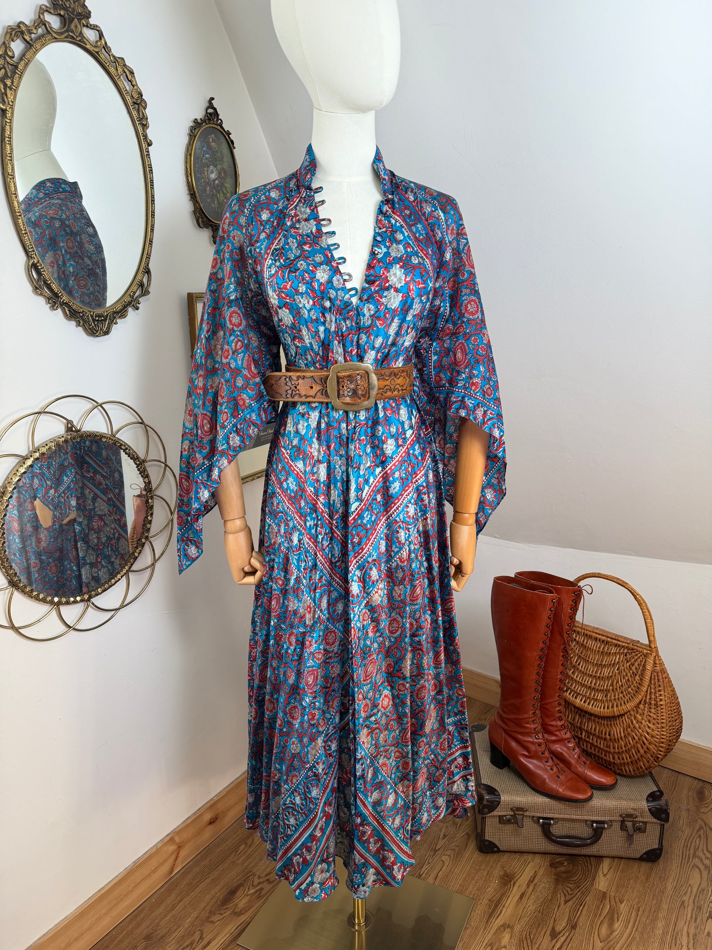 1970s ‘Mascot’ Silk Dress