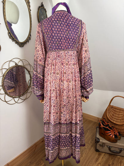 1970s ‘Kay London’ Indian Blockprint Dress