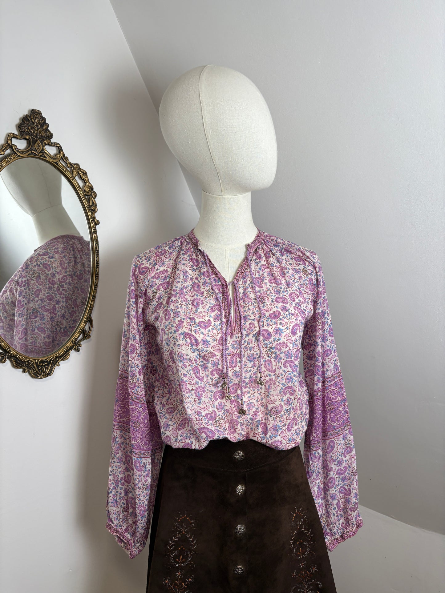 1970’s ‘Phool’ Indian Blockprint Shirt
