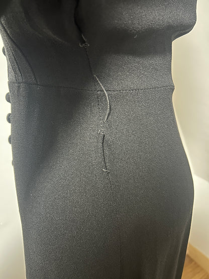 1970s ‘Ossie Clark’ Like Crepe Dress