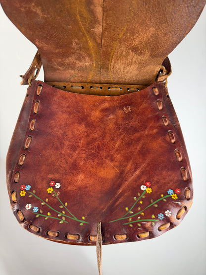 1970s Tooled Floral Bag