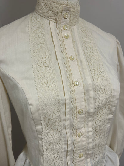 1970s Gunne Sax Victorian Shirt